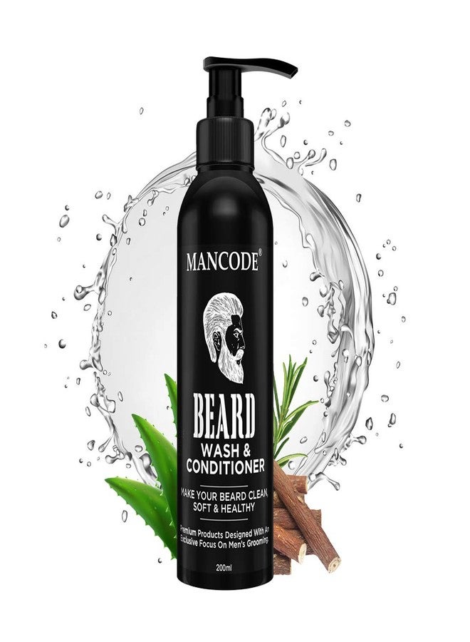 MAN CODE Mancode Beard Growth Oil + Beard Wash&Conditioner 50Ml + 200Ml For Patchy Beard Mens Grooming Beard&Mustache Care Kit Combo For Men,100 Grams - Image 2